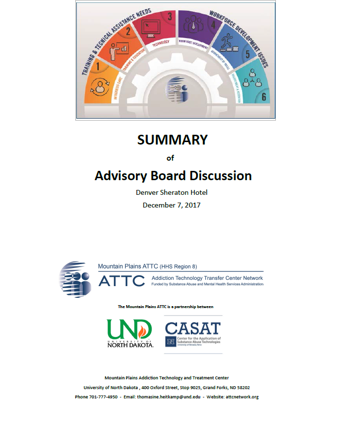 Advisory Board Summary