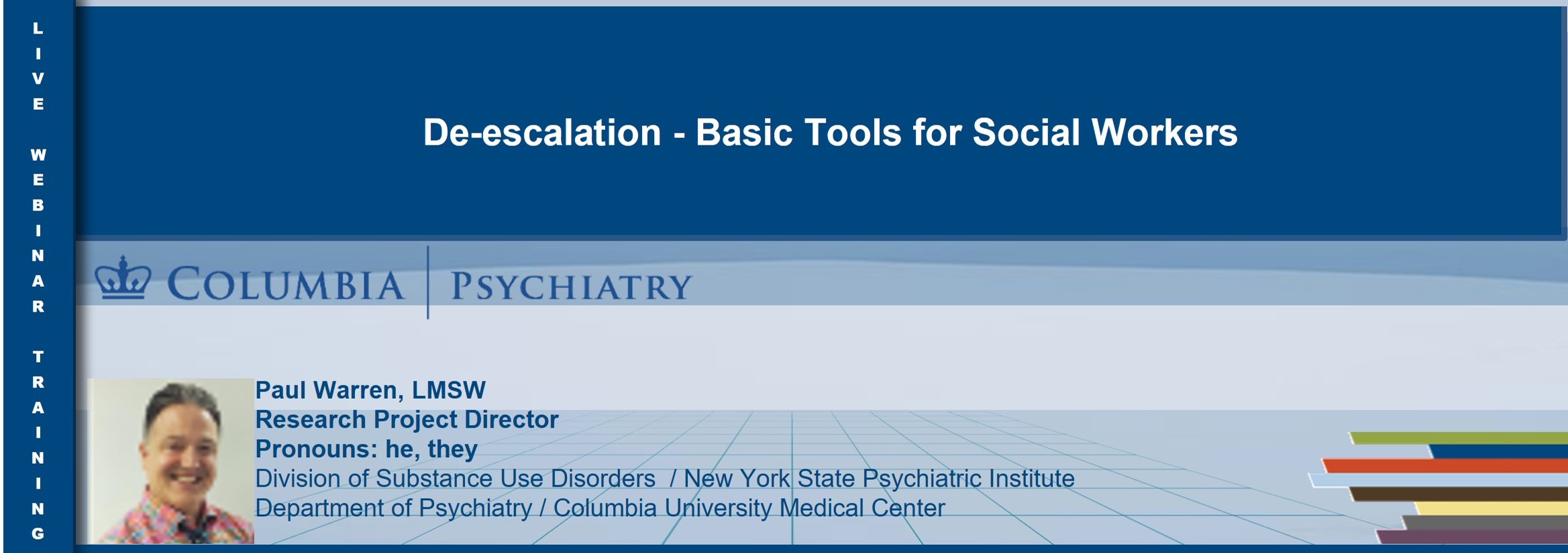 De-escalation - Basic Tools for Social Workers