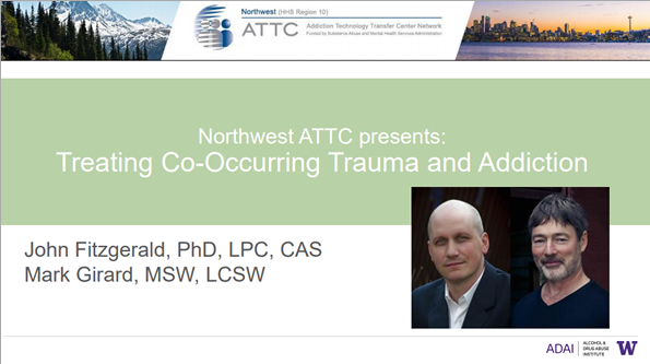 Treating Co-Occurring Trauma and Addiction title slide