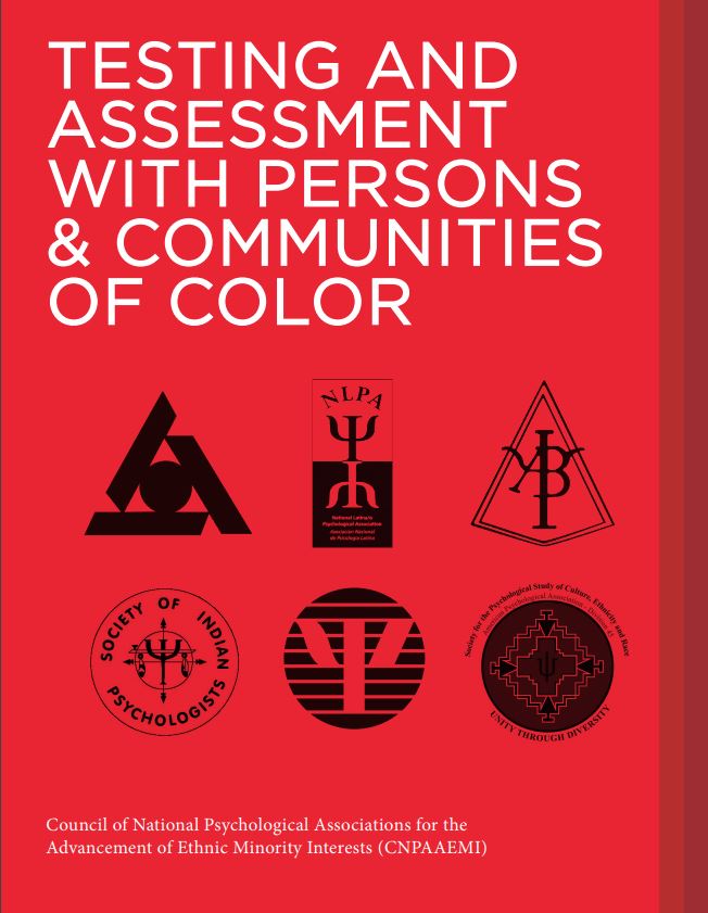 Photo of cover of TESTING AND ASSESSMENT WITH PERSONS & COMMUNITIES OF COLOR