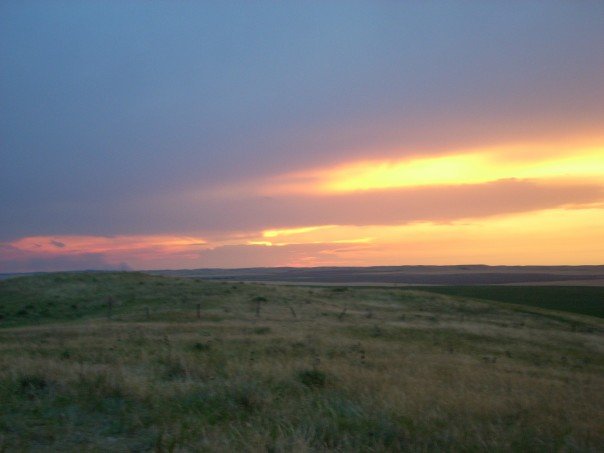 Sunset over Pine Ridge reservation