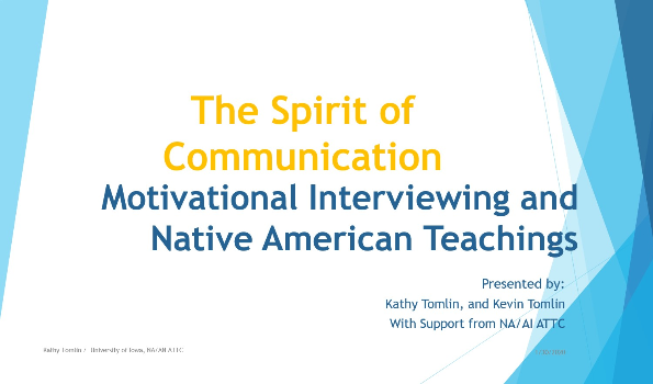 Front slide of Spirit of Communication presentation