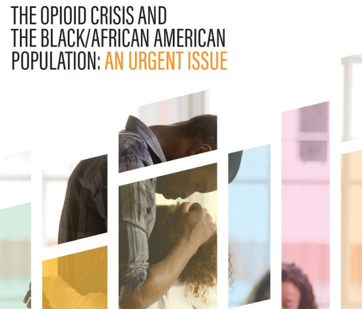 SAMHSA doc cover page: Opioid Crisis and the Black/African American Population: An Urgent Issue