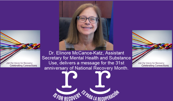 Recovery Month 2020 McCance-Katz video message graphic