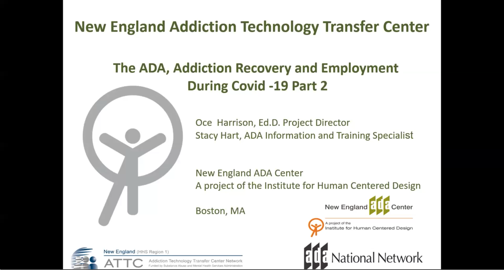 New England Region 1: The New England ADA, Addiction, Recovery and Employment Workshop during COVID-19 - Part 2