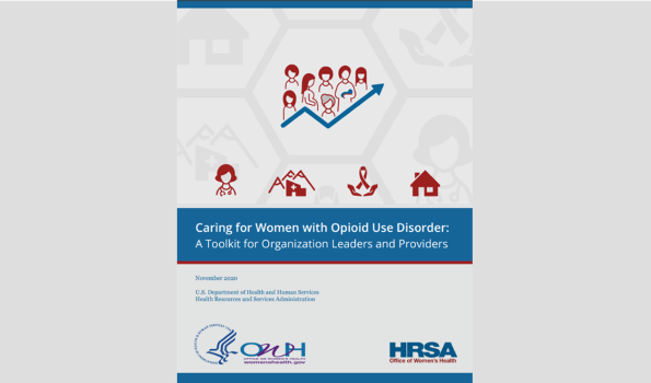 Caring for women with OUD Toolkit cover graphic