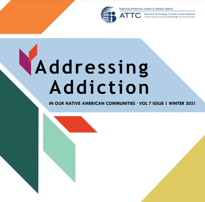 Screenshot of the front cover of the Addressing Addiction newsletter