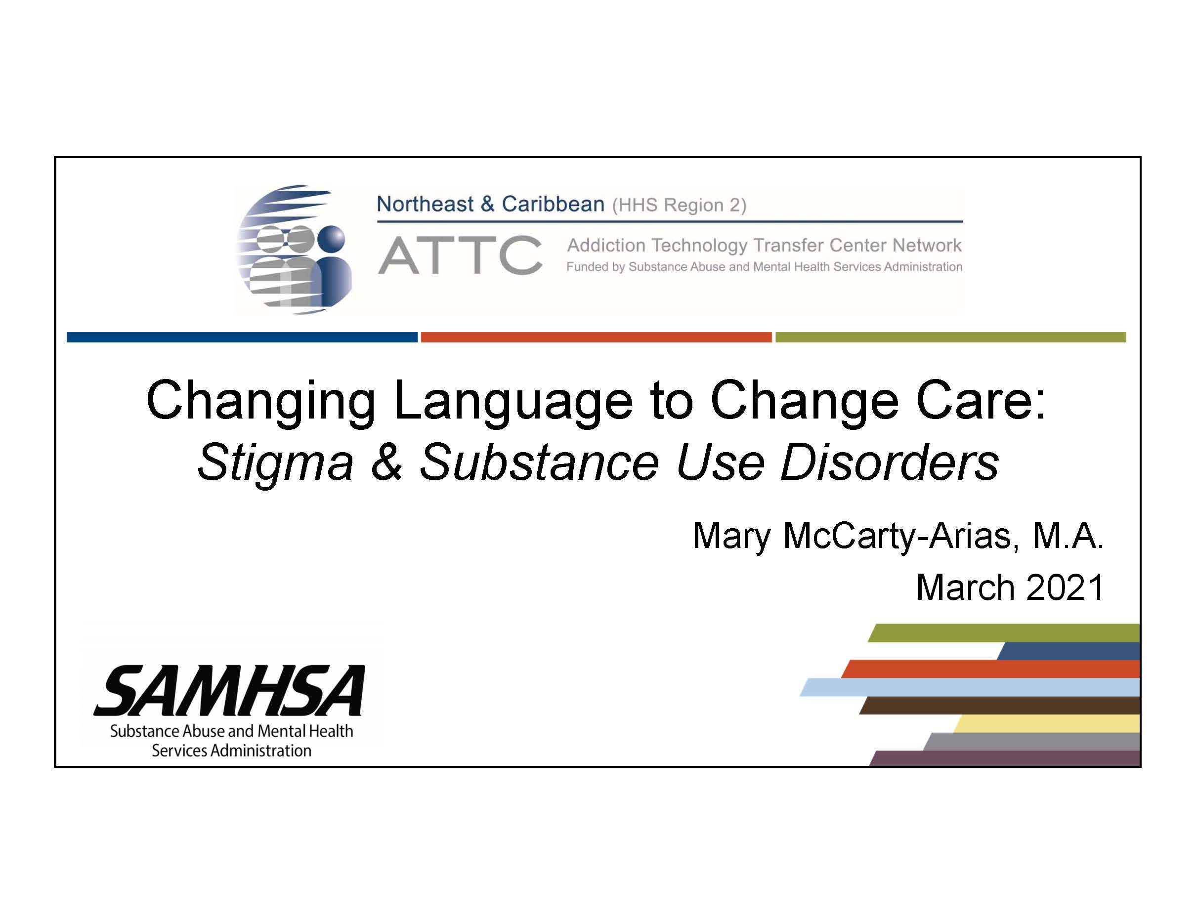 Changing Language to Change Care title page