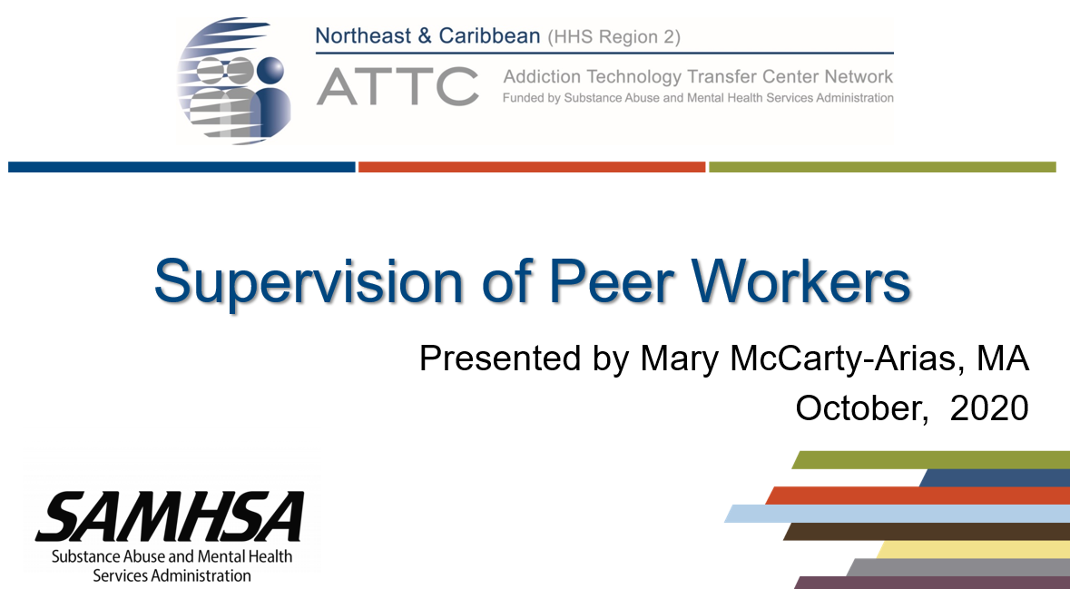 Supervision of Peer Workers