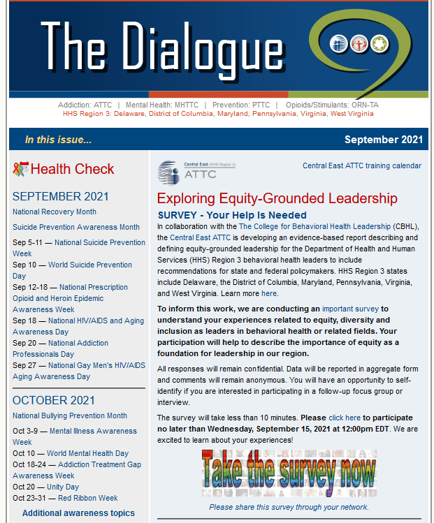 Dialogue eNewsletter September 2021 thumbnail