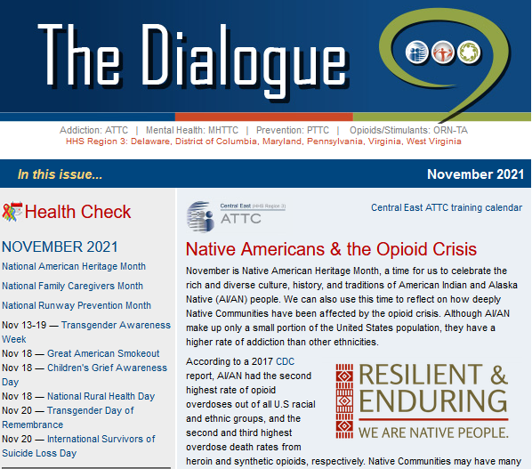 November 2021 Dialogue eNewsletter thumbnail