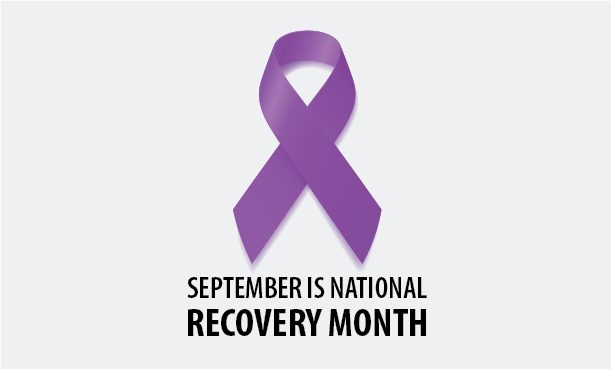 Recovery Month Purple Ribbon