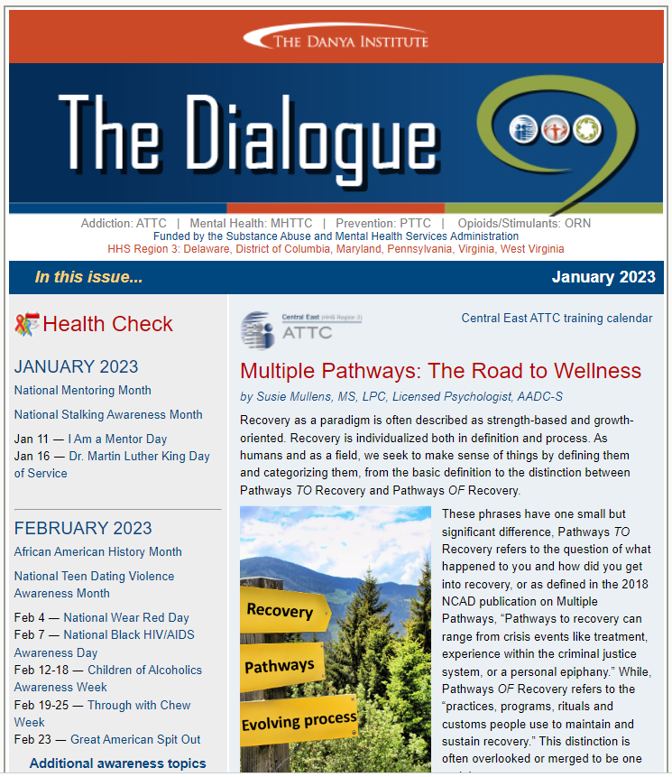 Dialogue eNewsletter thumbnail January 2023