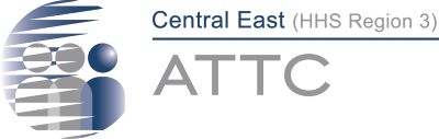 Central East ATTC logo blue background