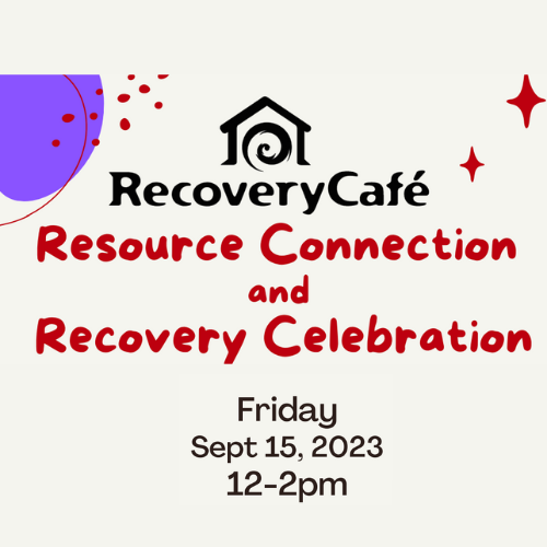 Recovery Cafe Resource Connection and Recovery Celebration logo