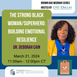 The Strong Black woman/ superhero: building emotional resilience by Dr. Deborah Cain, picture of Dr. Deborah Cain